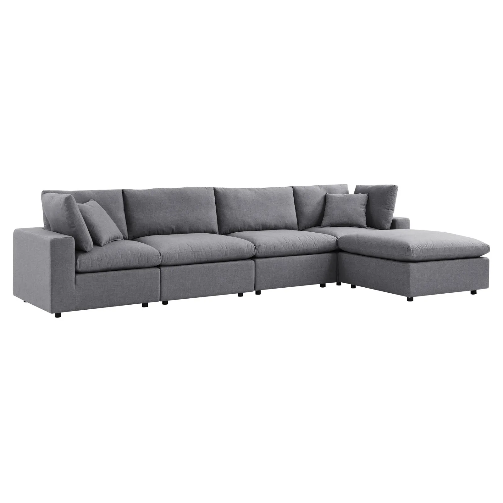 Commix 5-Piece Sunbrella® Outdoor Patio Sectional Sofa by Modway