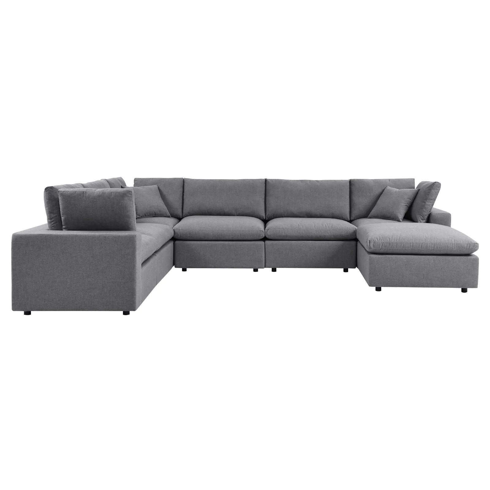 Commix 7-Piece Sunbrella® Outdoor Patio Sectional Sofa by Modway