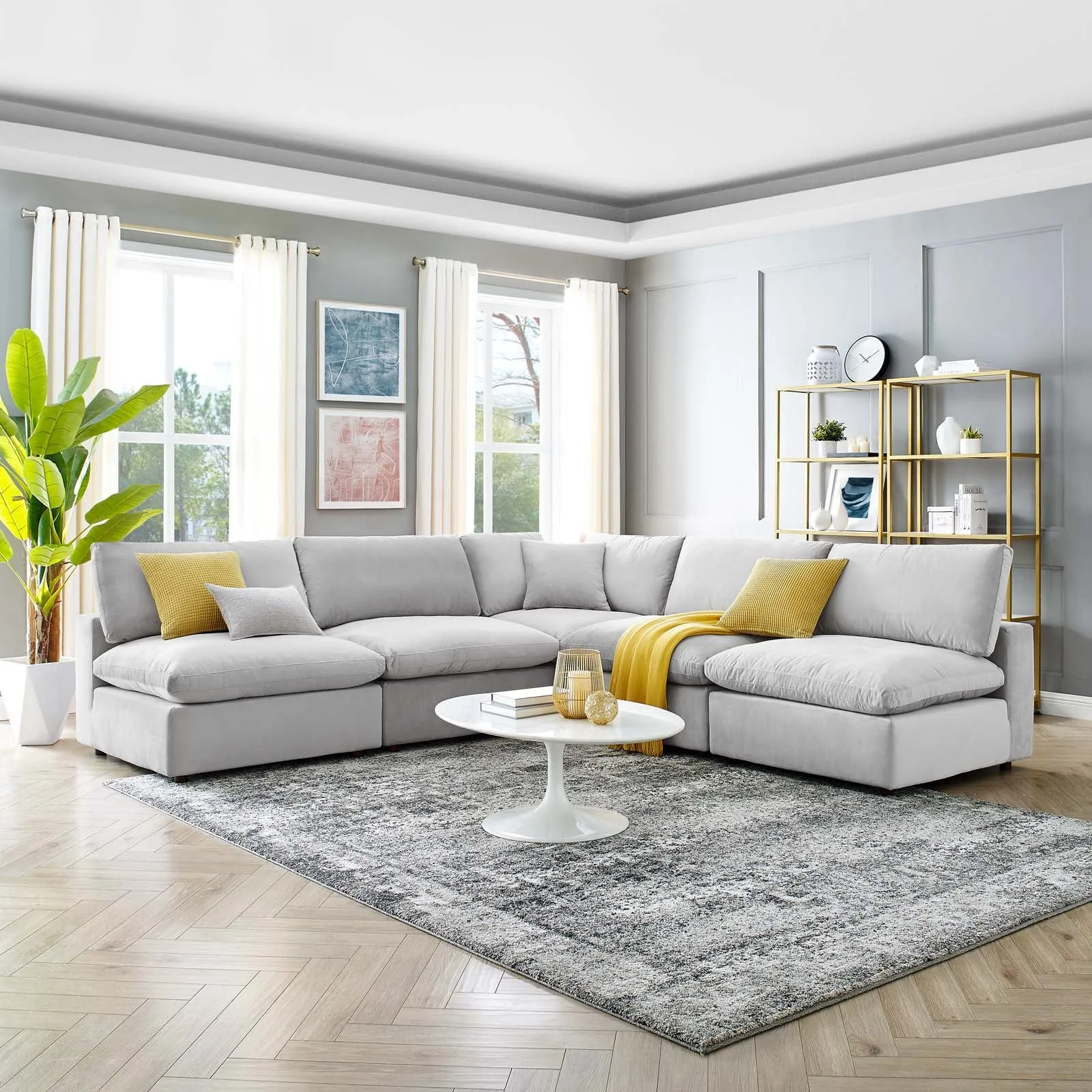 Commix Armless Corner Sectional by Modway