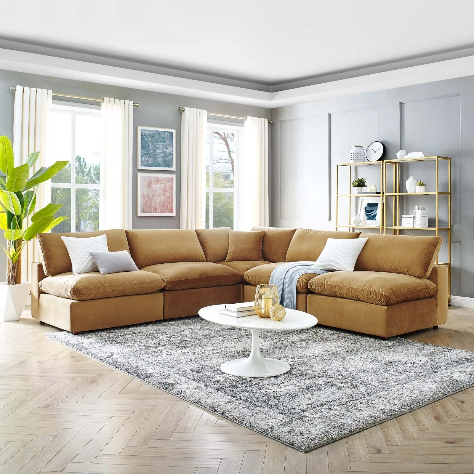 Commix Armless Corner Sectional by Modway