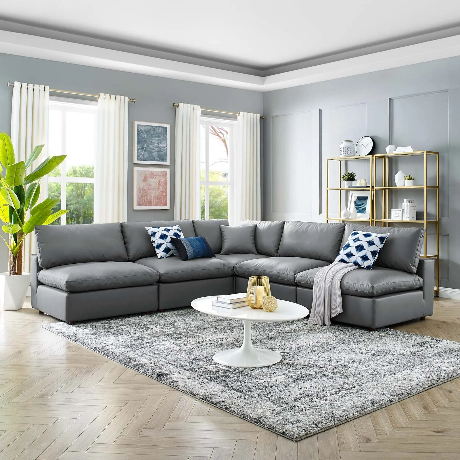 Commix Armless Corner Sectional by Modway