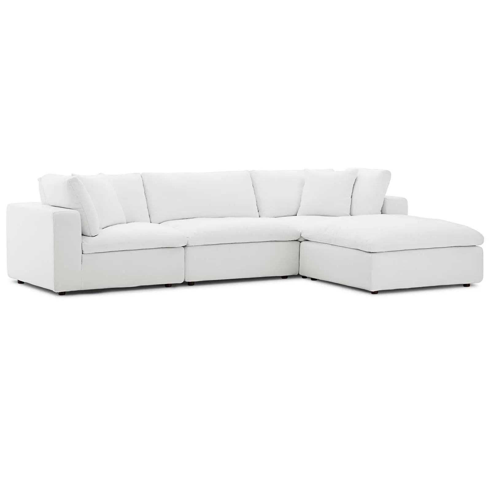 Commix Down Filled Overstuffed 4 Piece Sectional Sofa Set by Modway