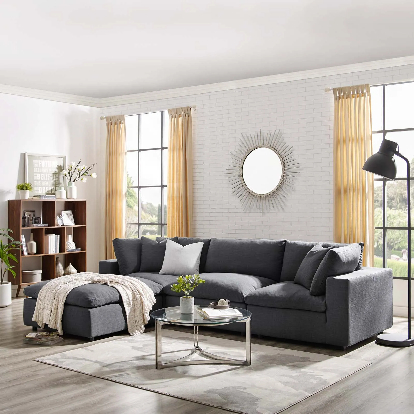 Commix Down Filled Overstuffed 4 Piece Sectional Sofa Set by Modway