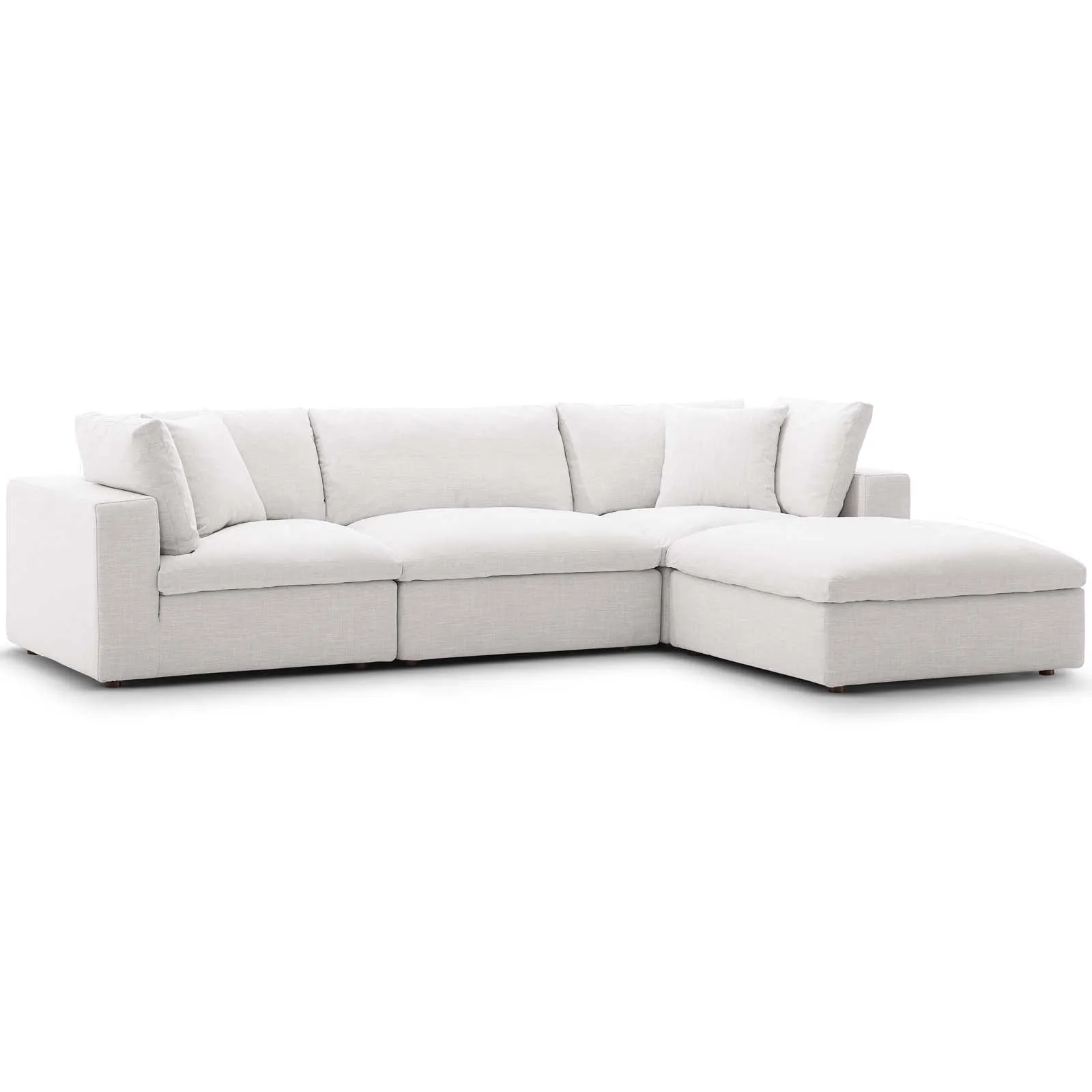 Commix Down Filled Overstuffed 4 Piece Sectional Sofa Set by Modway