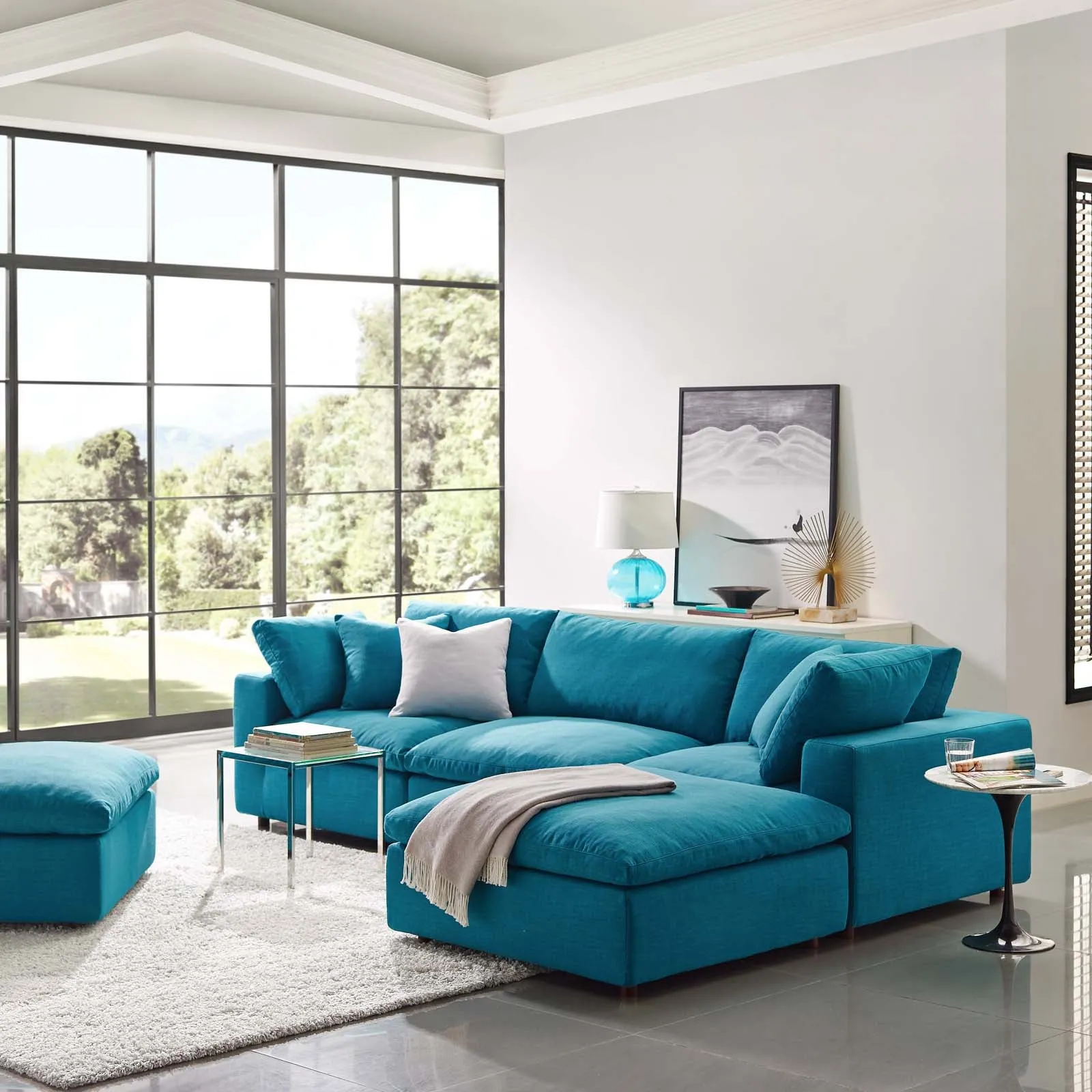 Commix Down Filled Overstuffed 4 Piece Sectional Sofa Set by Modway