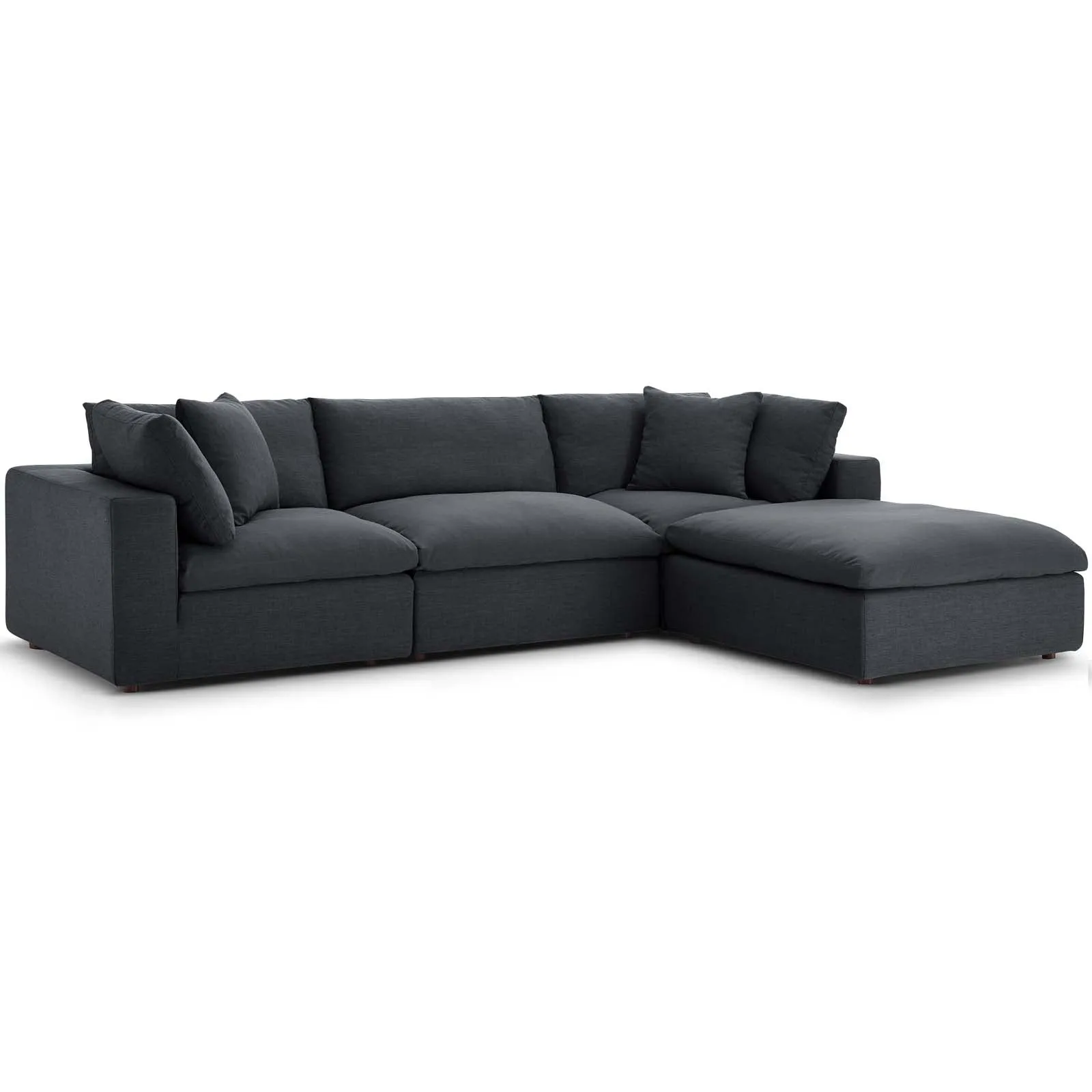 Commix Down Filled Overstuffed 4 Piece Sectional Sofa Set by Modway