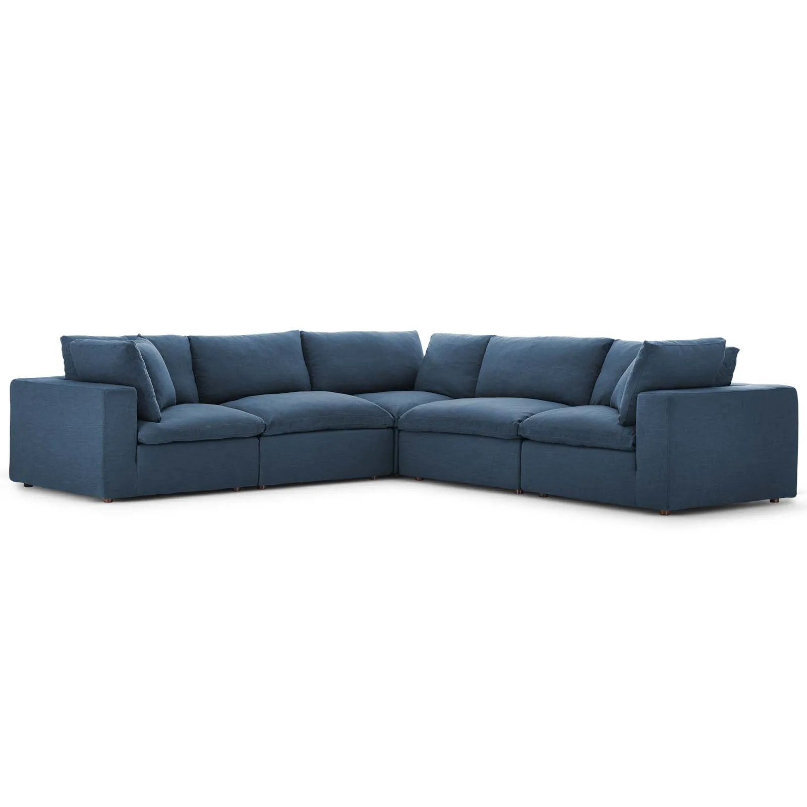 Commix Down Filled Overstuffed 5 Piece Sectional Sofa Set by Modway