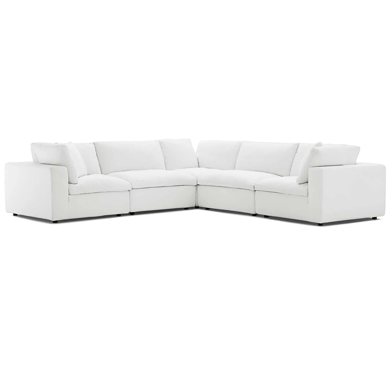 Commix Down Filled Overstuffed 5 Piece Sectional Sofa Set by Modway