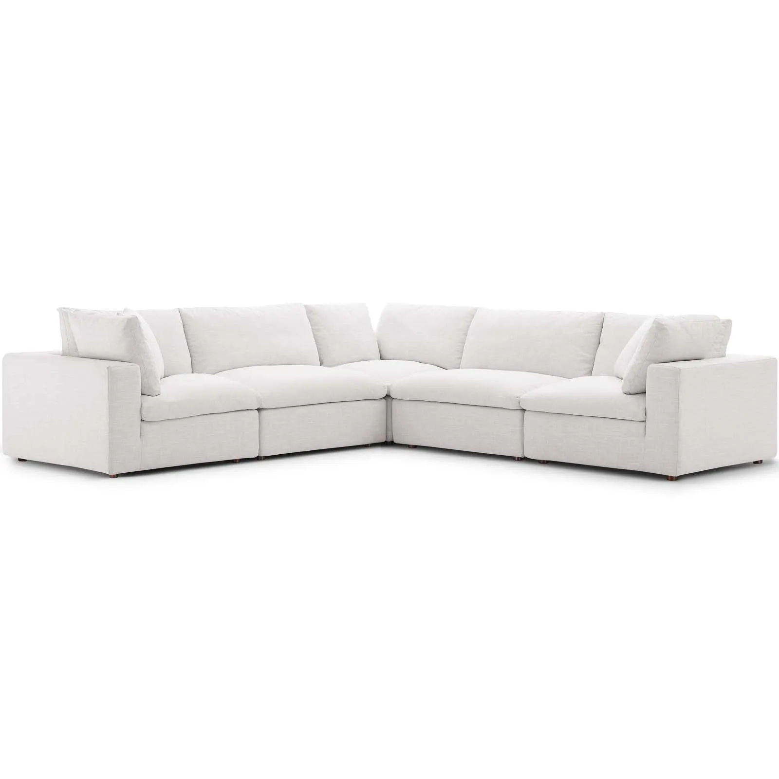 Commix Down Filled Overstuffed 5 Piece Sectional Sofa Set by Modway