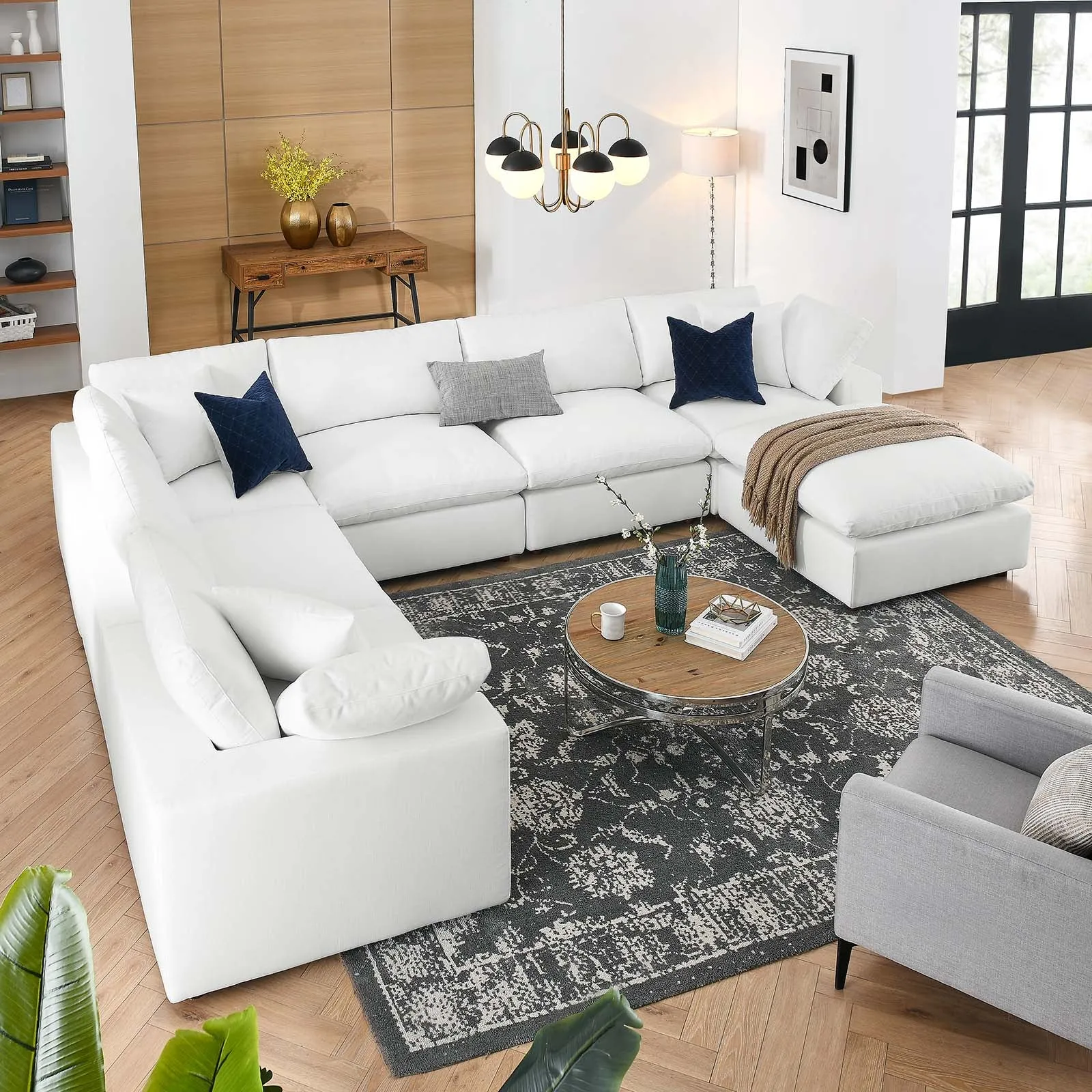 Commix Down Filled Overstuffed 7-Piece Sectional Sofa by Modway