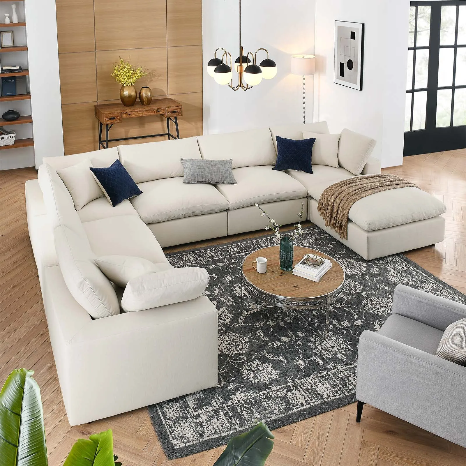 Commix Down Filled Overstuffed 7-Piece Sectional Sofa by Modway