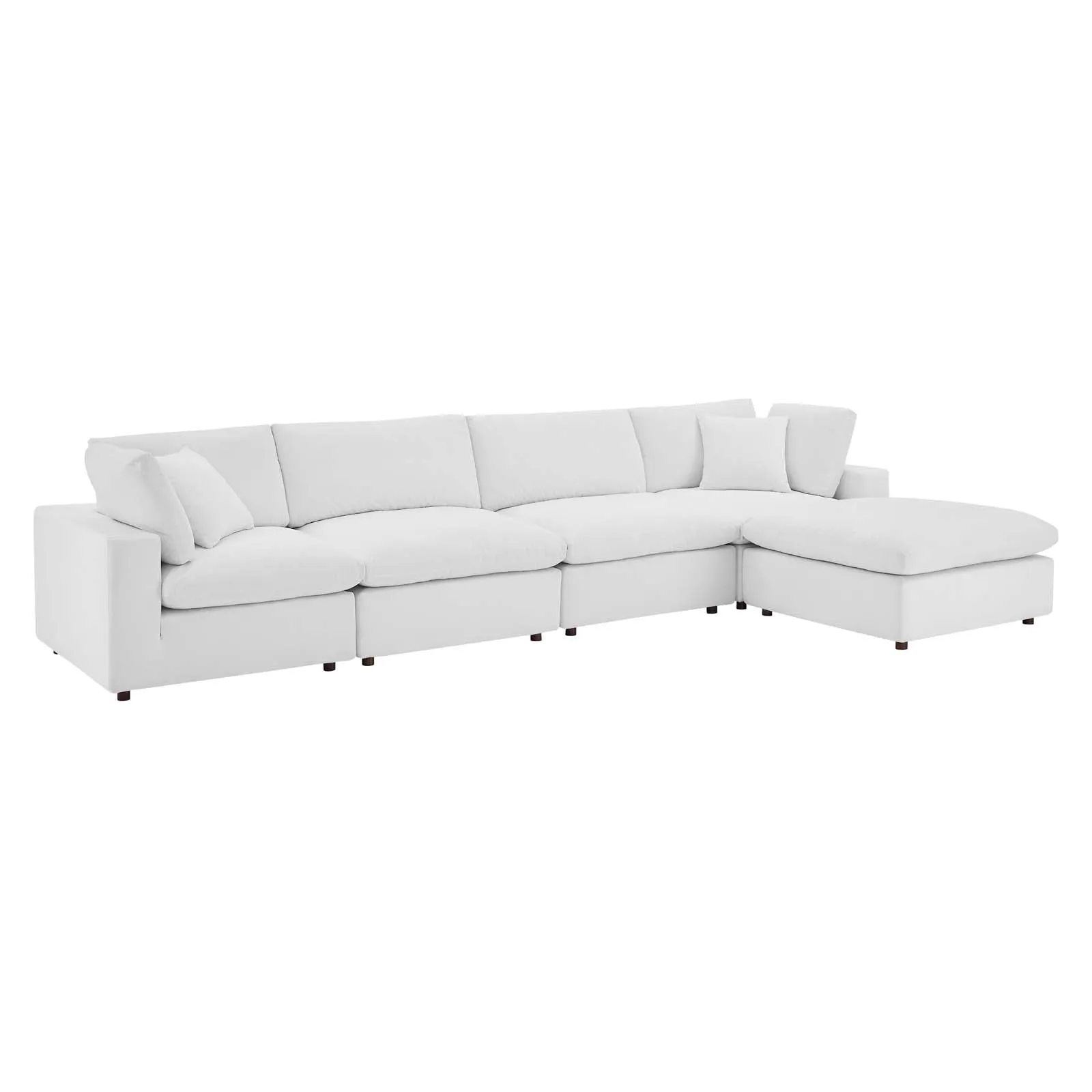 Commix Down Filled Overstuffed Performance Velvet 5-Piece Sectional Sofa by Modway