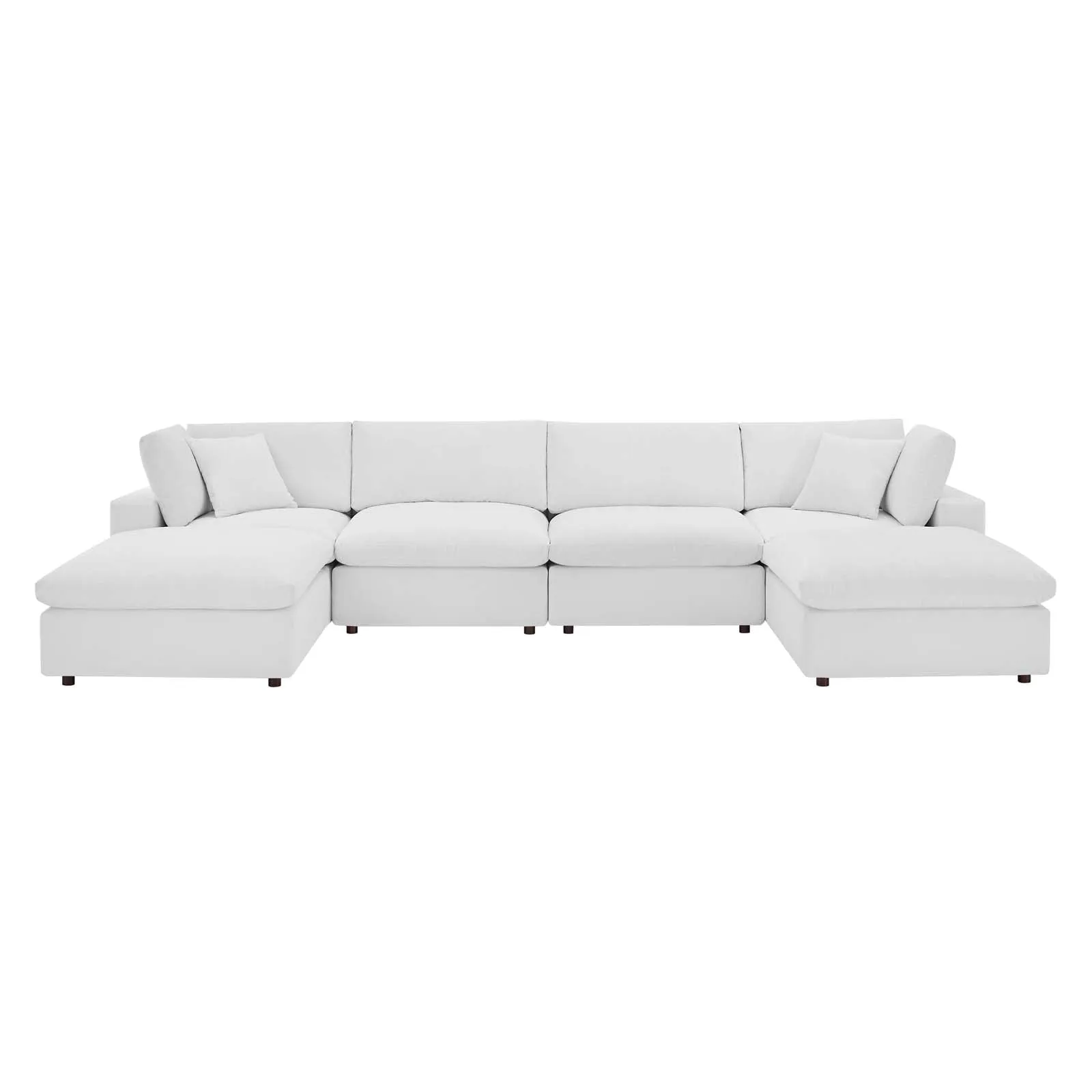 Commix Down Filled Overstuffed Performance Velvet 6-Piece Sectional Sofa by Modway