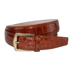 CrookhornDavis Men's American Alligator 32mm Belt