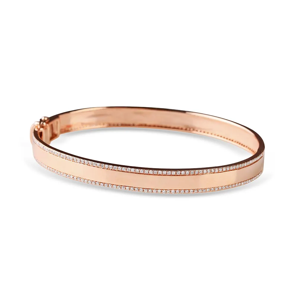 DIAMOND CIGAR BAND BANGLE