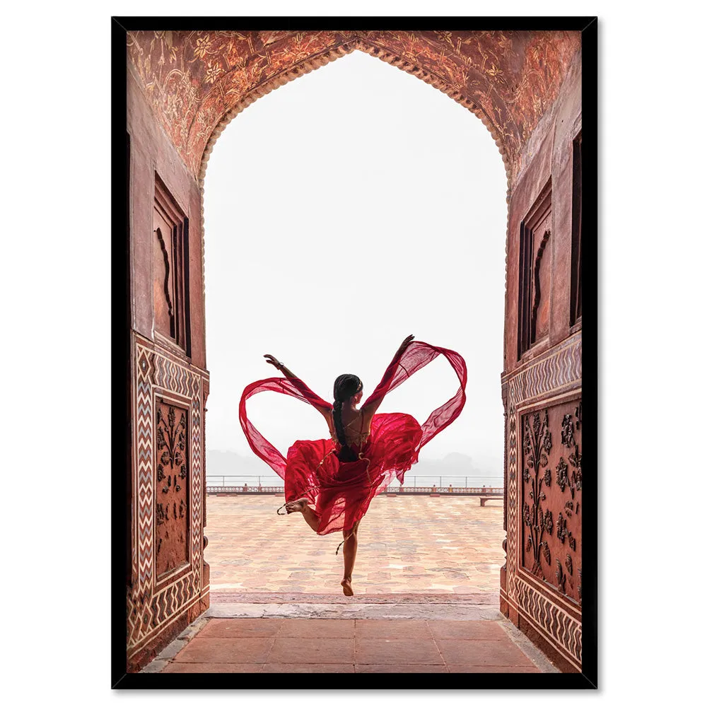 Doorway to Taj Mahal - Art Print