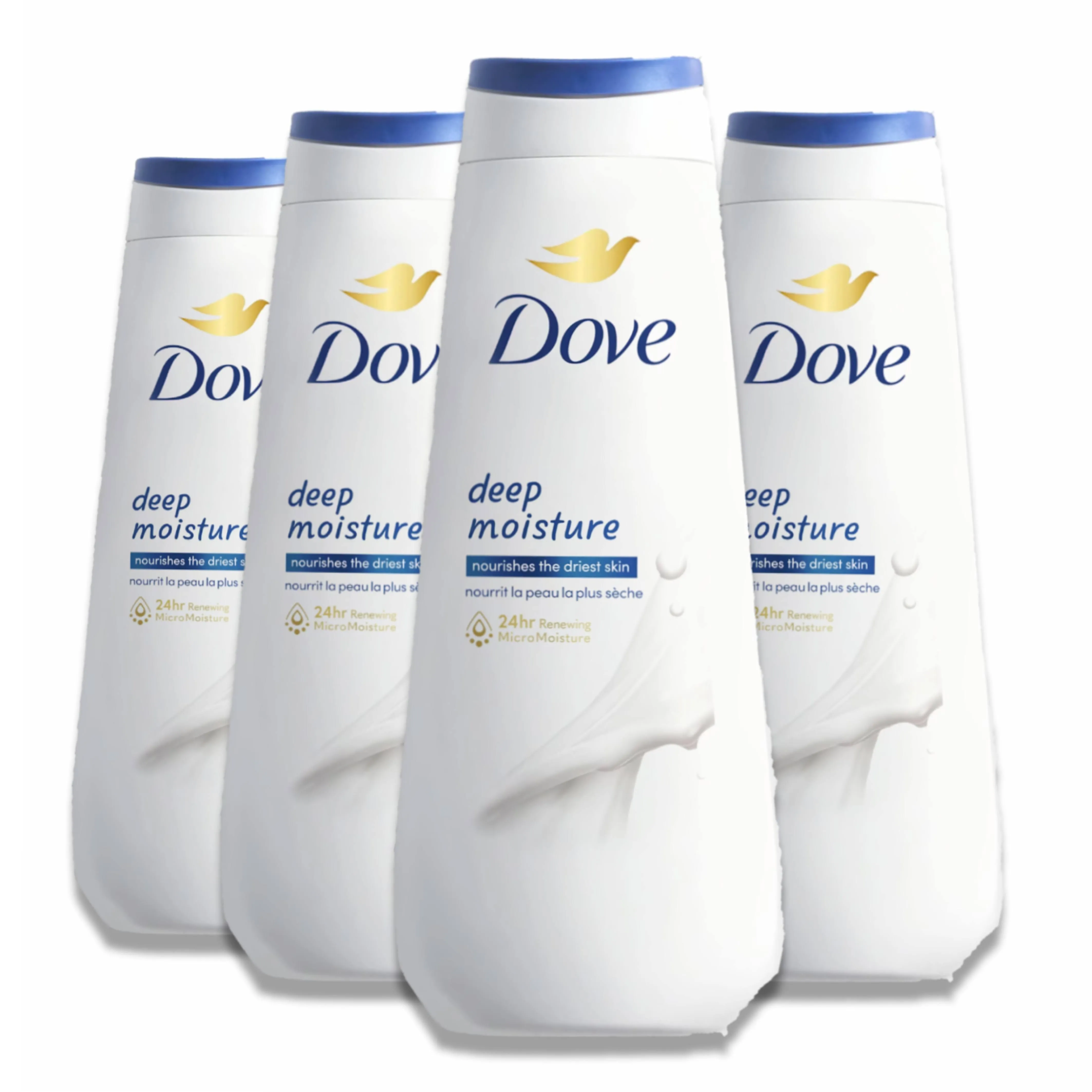 Dove - Body Wash, Nourishes The Driest Skin, Deep Moisture - 20 Oz - 4 Pack