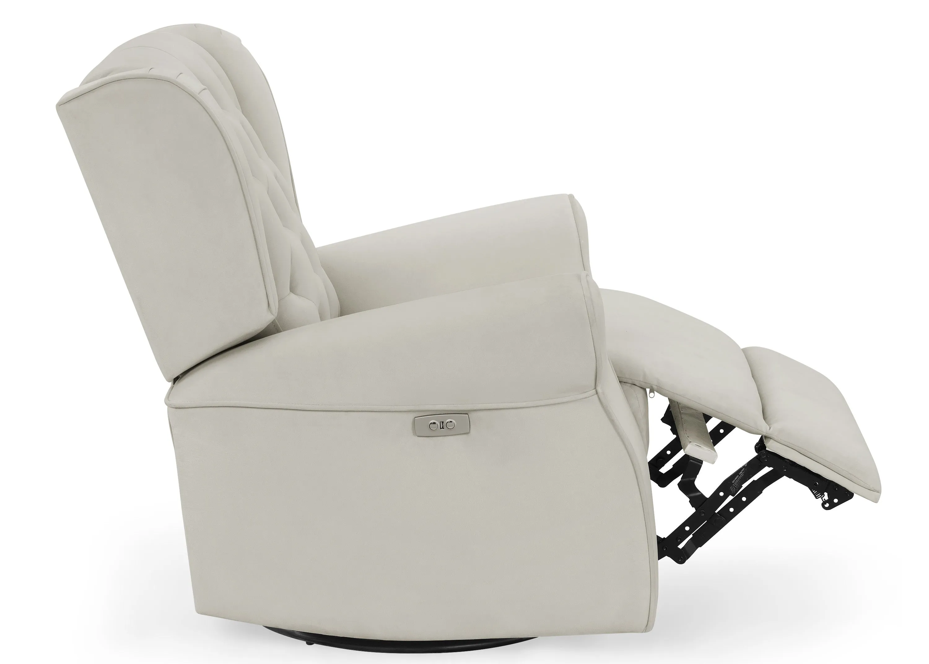 Emmie Electronic Power Recliner and Swivel Glider with USB Port in LiveSmart Performance Fabric