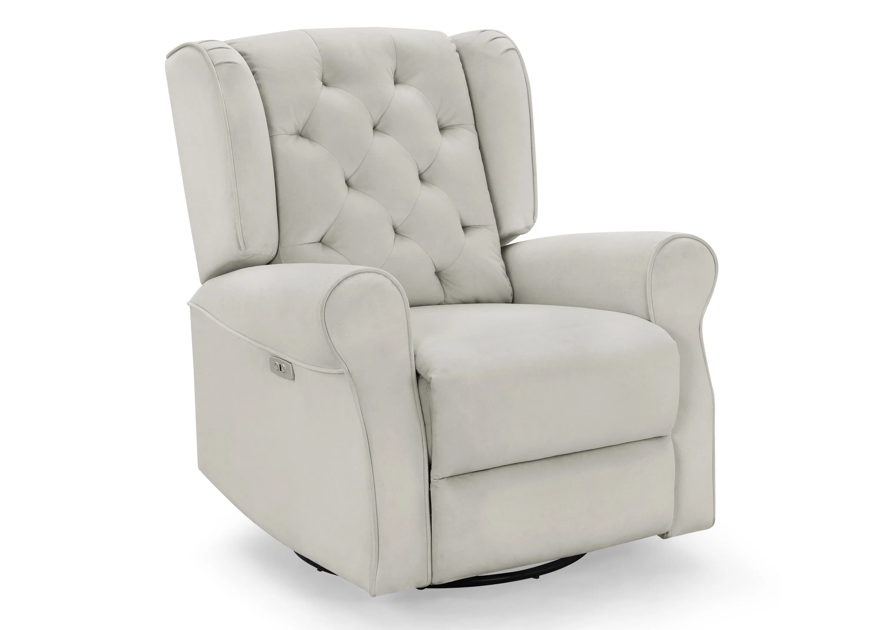 Emmie Electronic Power Recliner and Swivel Glider with USB Port in LiveSmart Performance Fabric