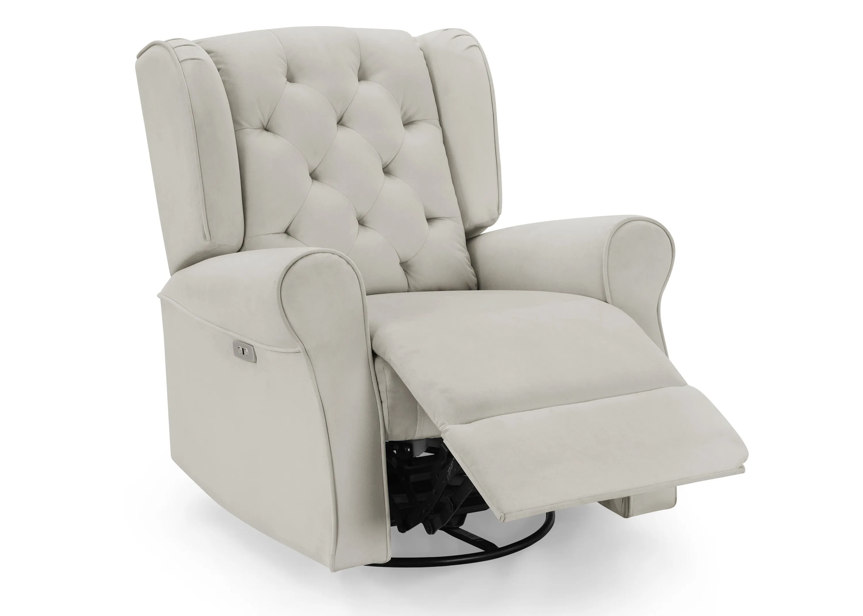 Emmie Electronic Power Recliner and Swivel Glider with USB Port in LiveSmart Performance Fabric