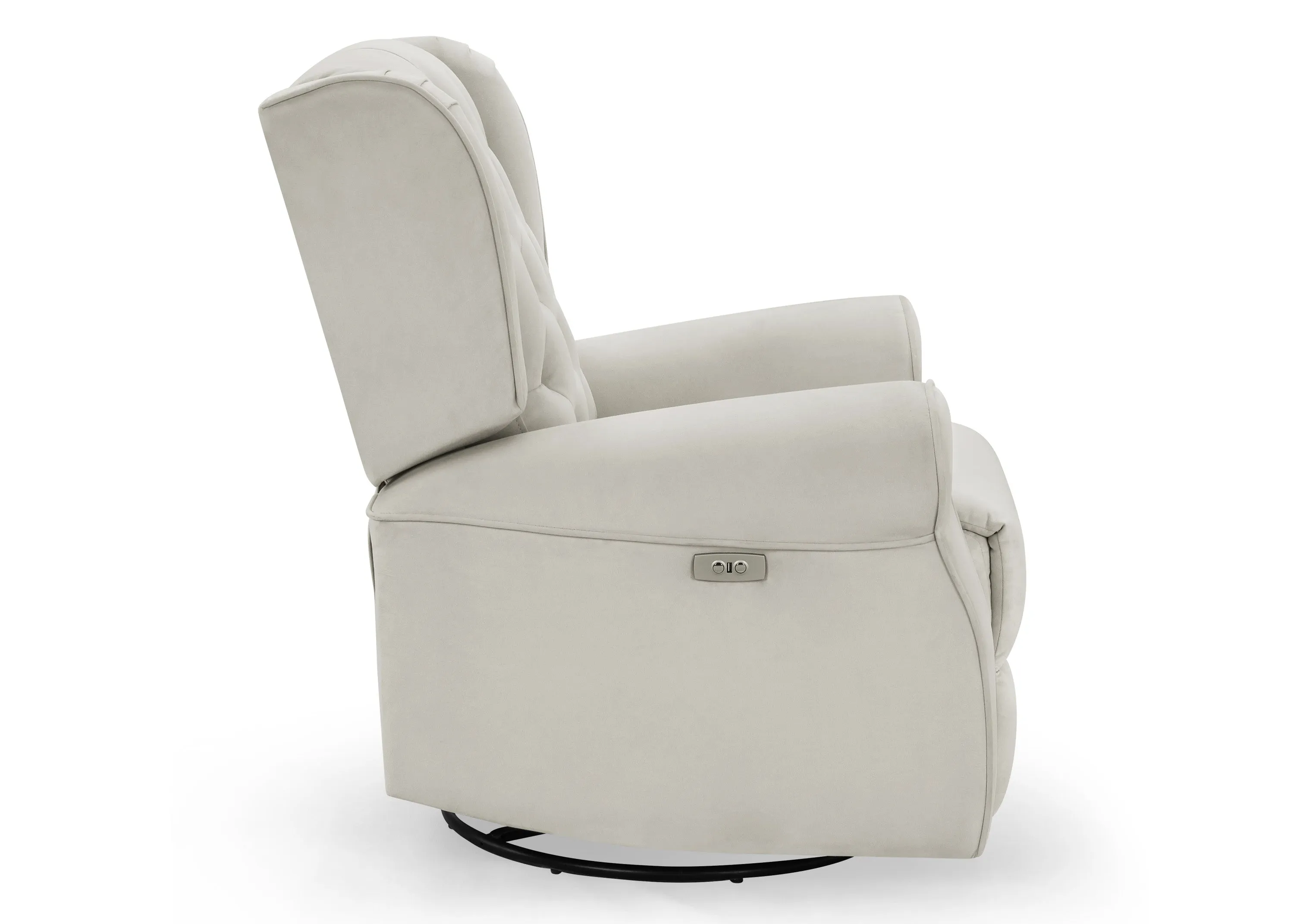 Emmie Electronic Power Recliner and Swivel Glider with USB Port in LiveSmart Performance Fabric