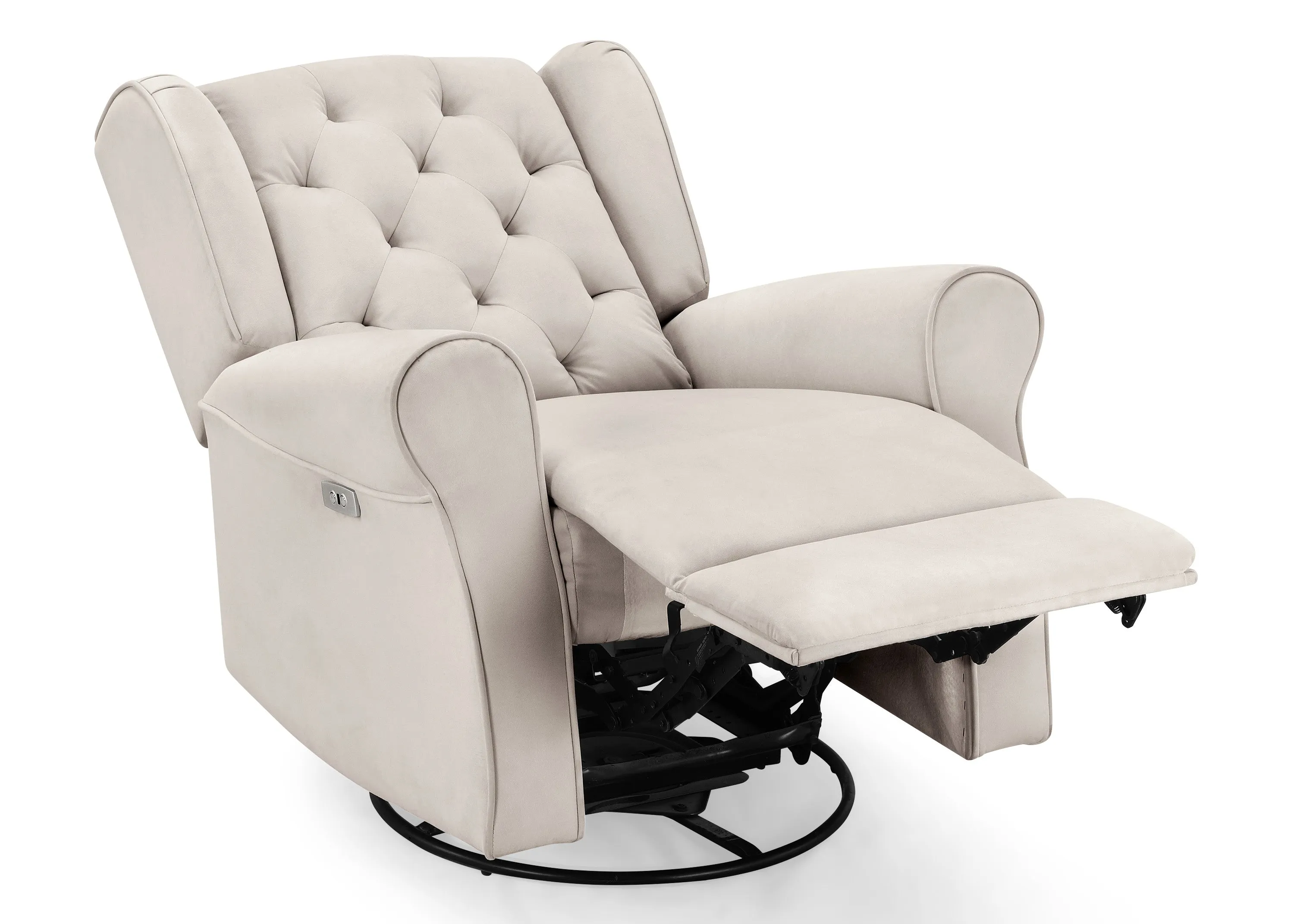 Emmie Electronic Power Recliner and Swivel Glider with USB Port in LiveSmart Performance Fabric