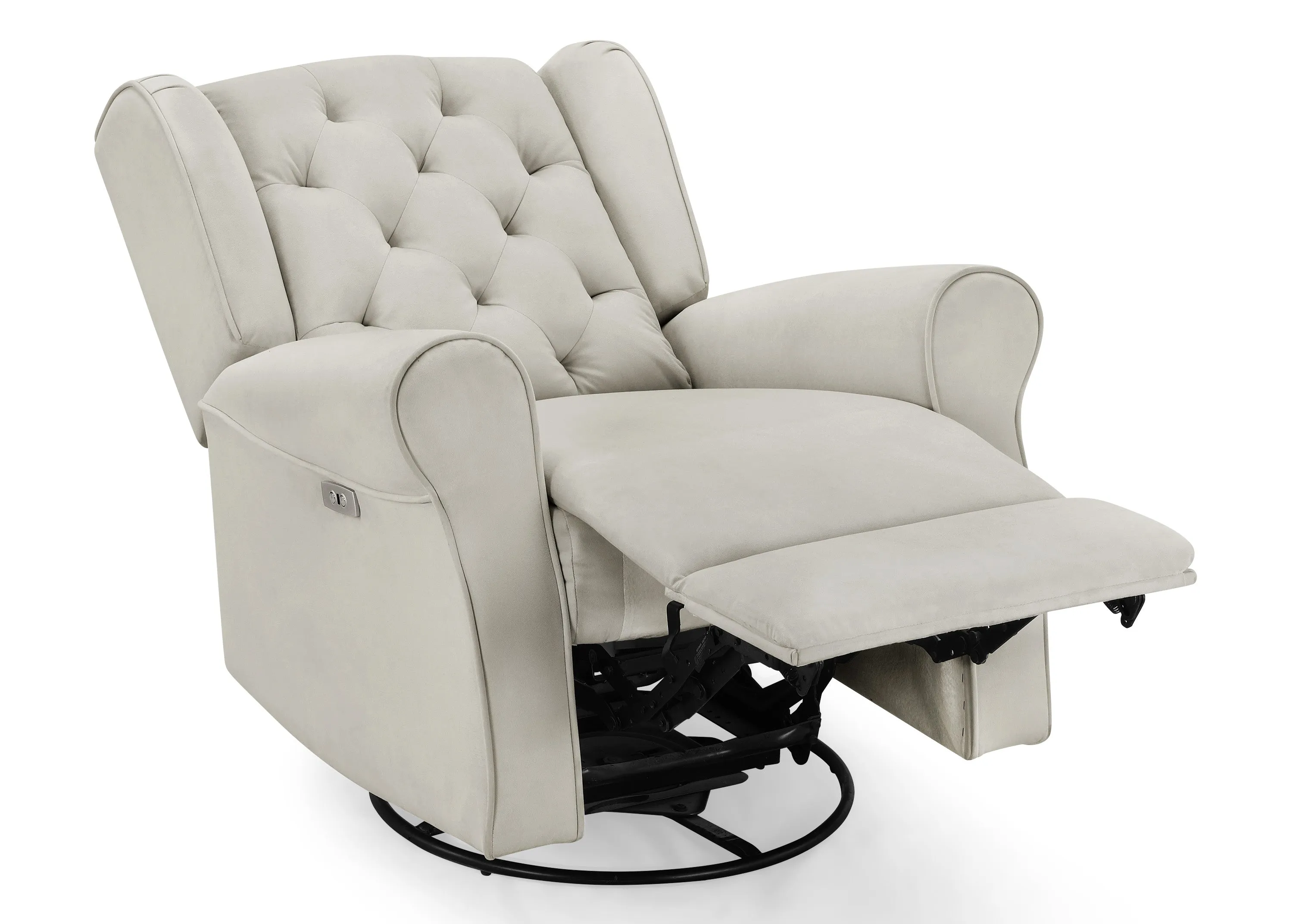 Emmie Electronic Power Recliner and Swivel Glider with USB Port in LiveSmart Performance Fabric