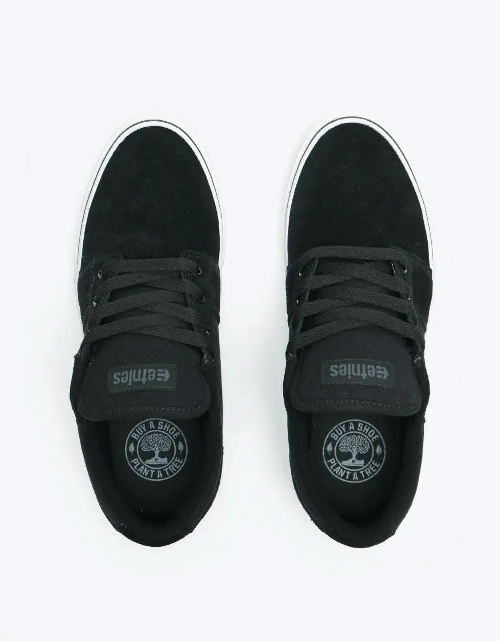 Etnies Barge LS Skate Shoes - Black/White/Black