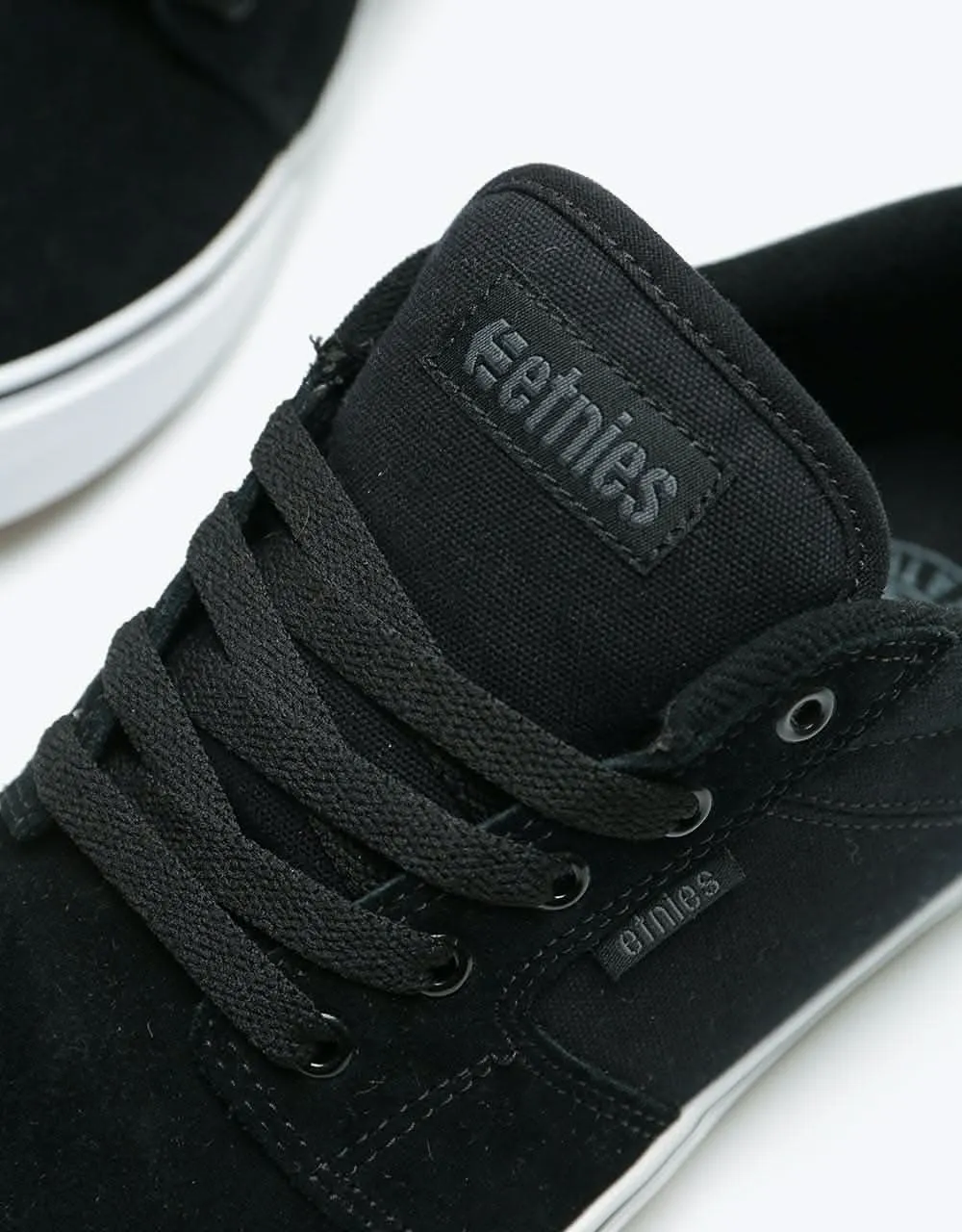 Etnies Barge LS Skate Shoes - Black/White/Black