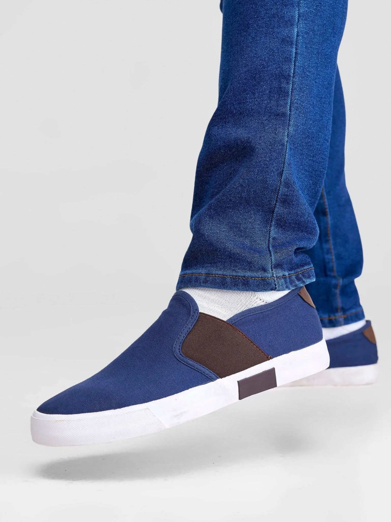 Fancy Tiger Store Unique Canvas Shoes - Blue / White