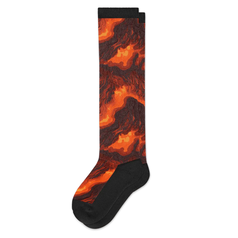 Floor Is Lava EasyStretch™ Diabetic Socks