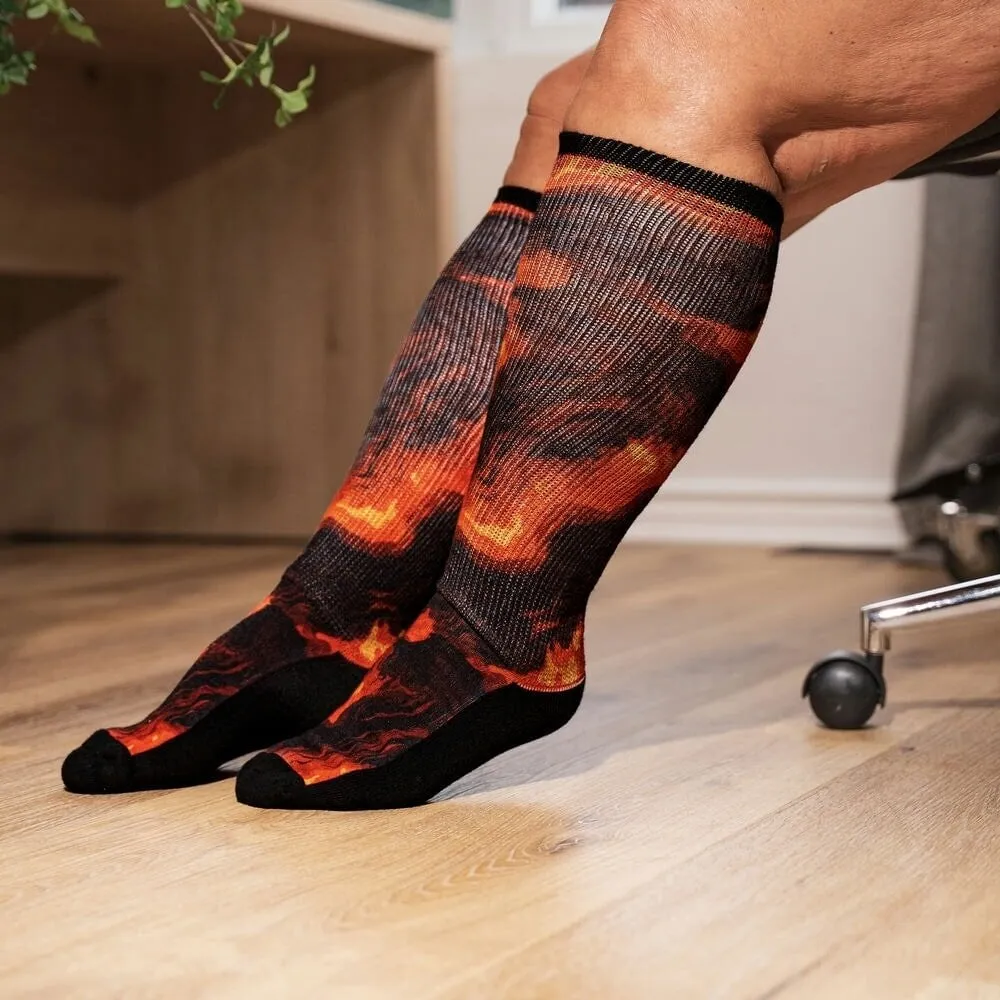 Floor Is Lava EasyStretch™ Diabetic Socks