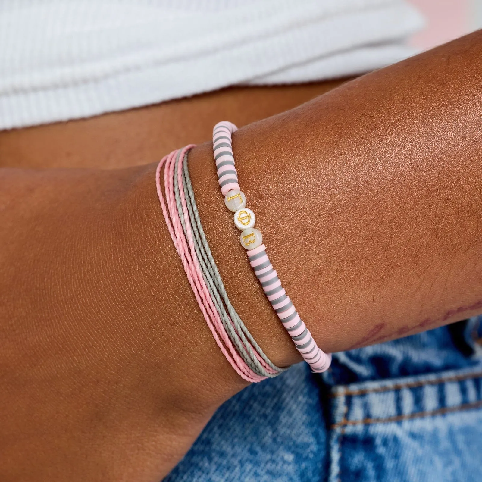 Gamma Phi Beta Bracelet Set of 2