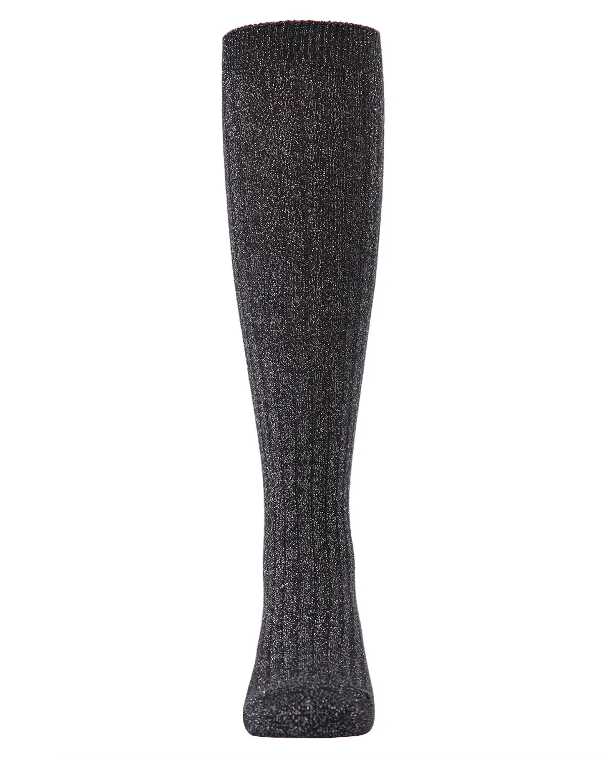 Girls' Ribbed Shimmer Knee-High Socks