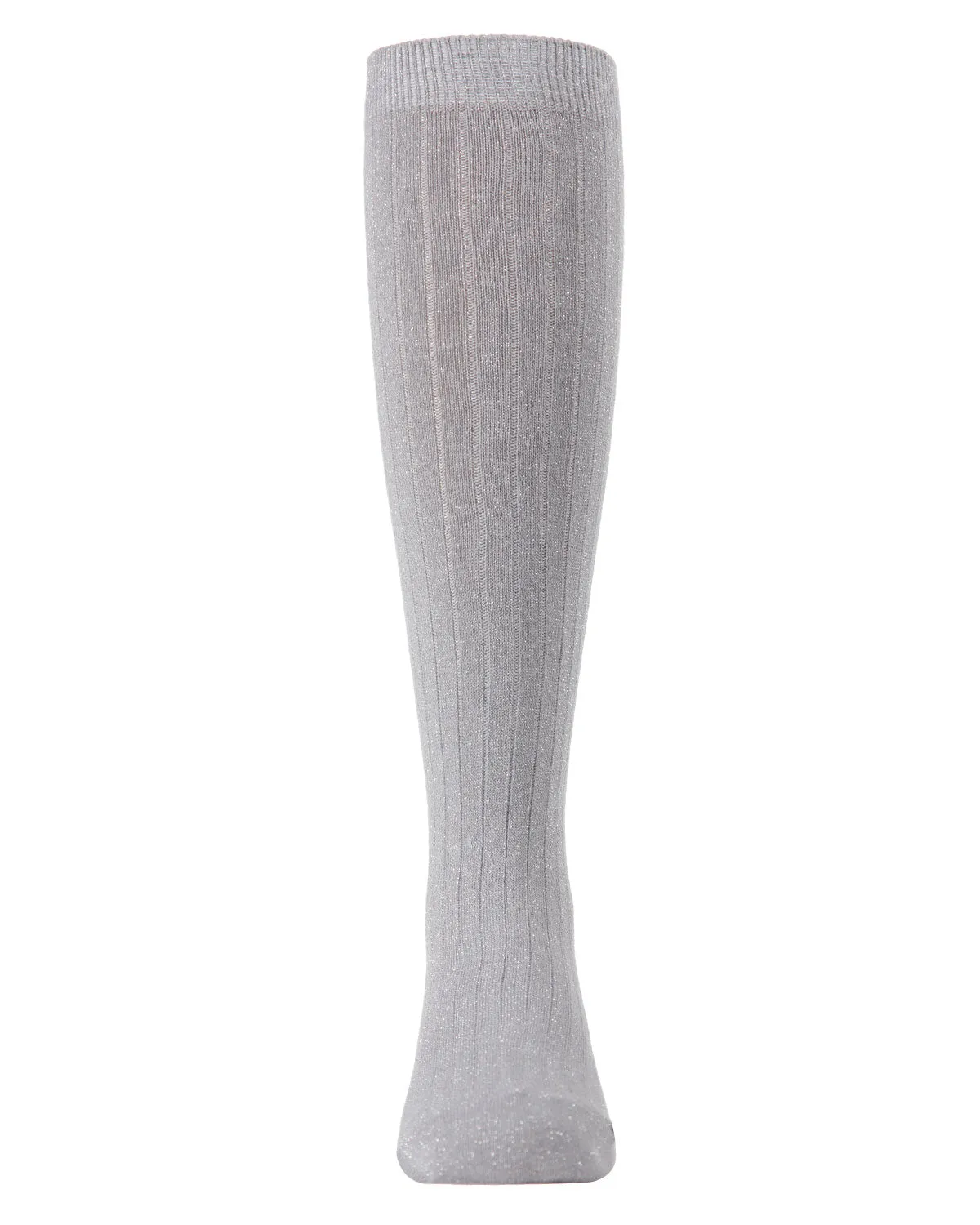 Girls' Ribbed Shimmer Knee-High Socks