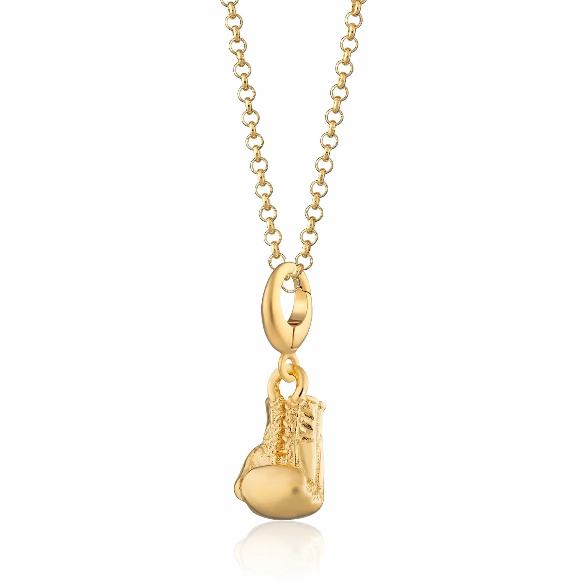 Gold Plated Boxing Glove Necklace