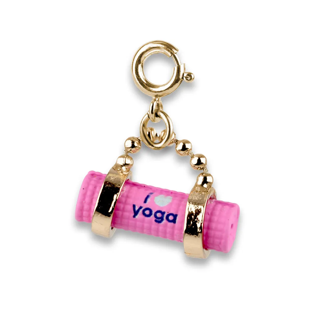 Gold Yoga Mat Charm