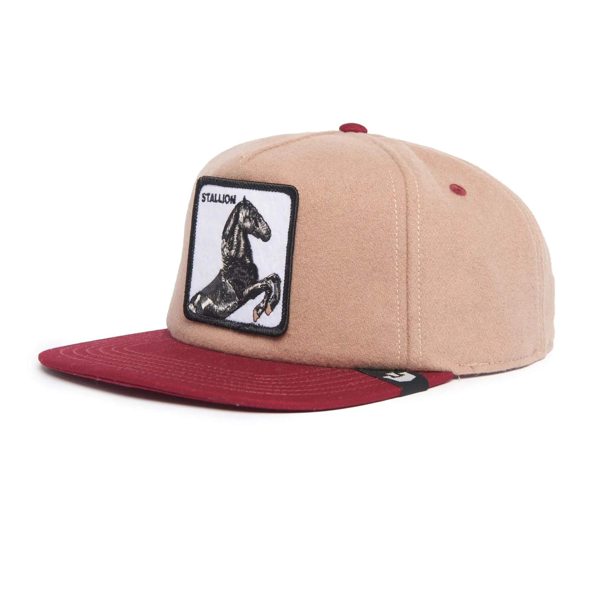 Goorin Bros Free Rider {Stallion} Flat Brim Trucker Hat (Tan)