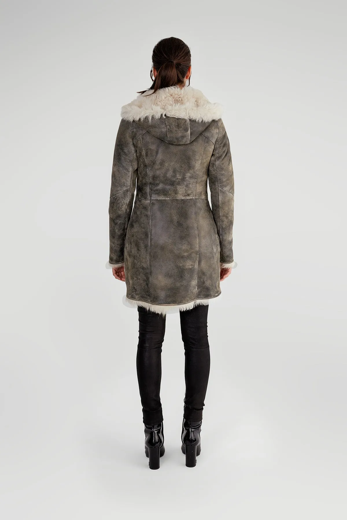 Green Shearling Coat