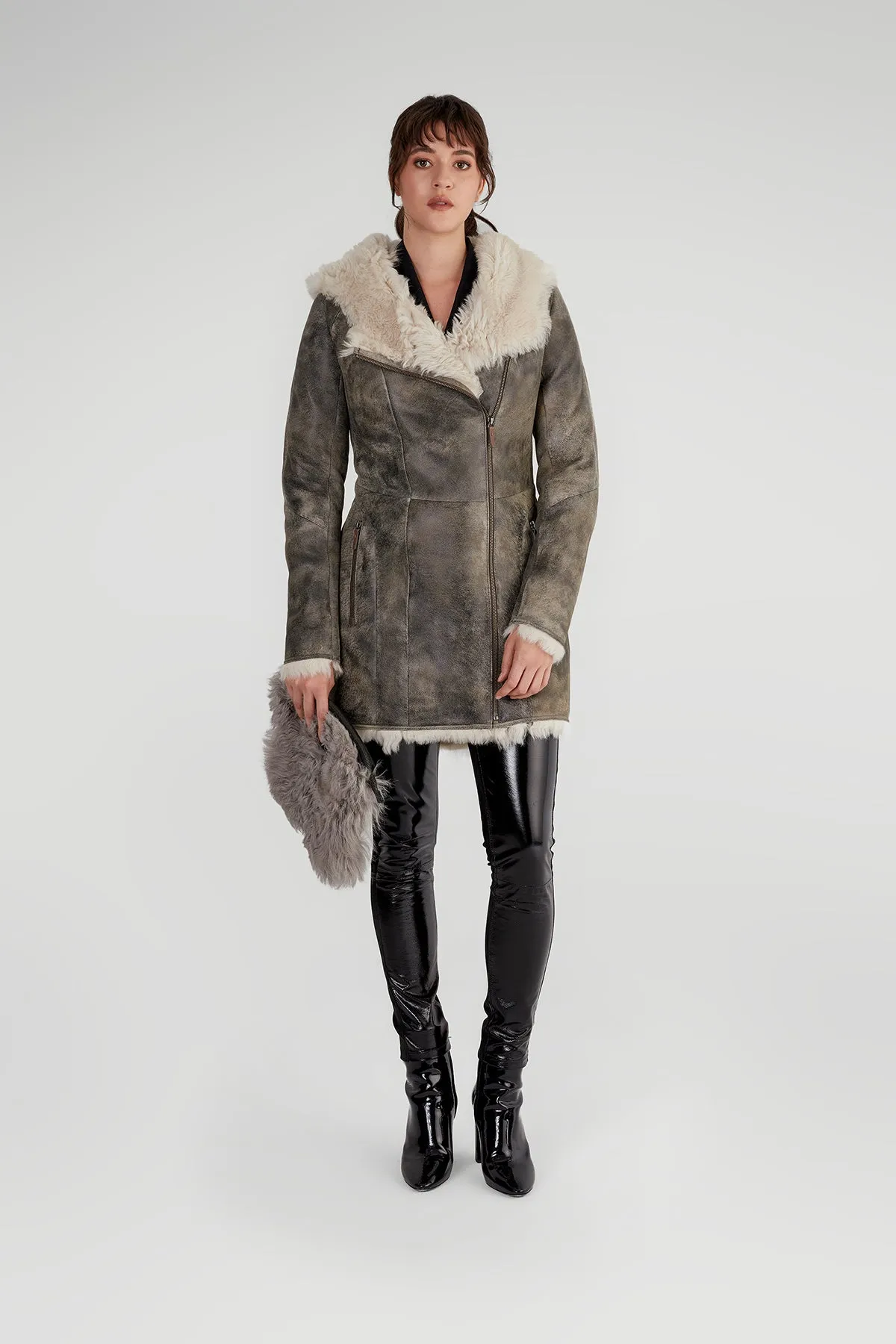 Green Shearling Coat