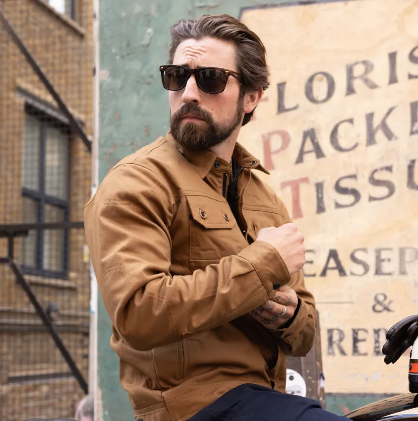 Heist Tan AAA Riding Jacket by Oxford