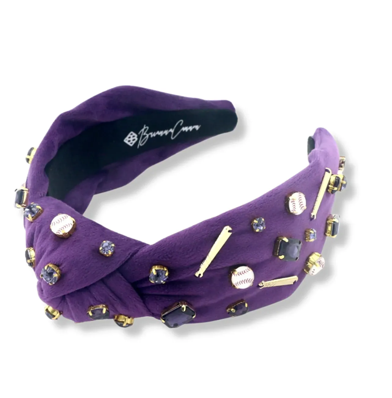 Hey Batter Batter Baseball Headband | Purple