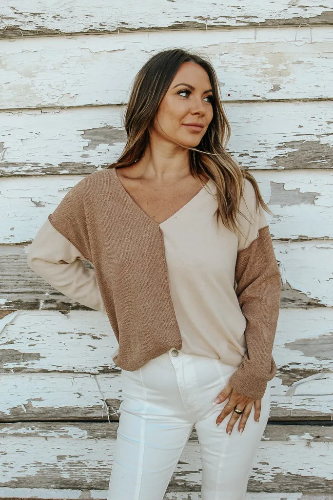 Honey Two Toned Sweater