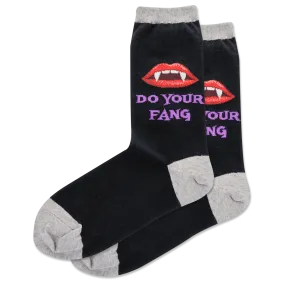 HOTSOX Women's Do Your Fang Crew Socks