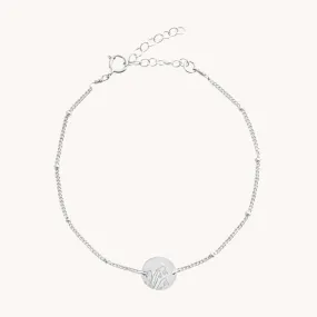 January Snowdrop Silver Birthflower Bracelet W.