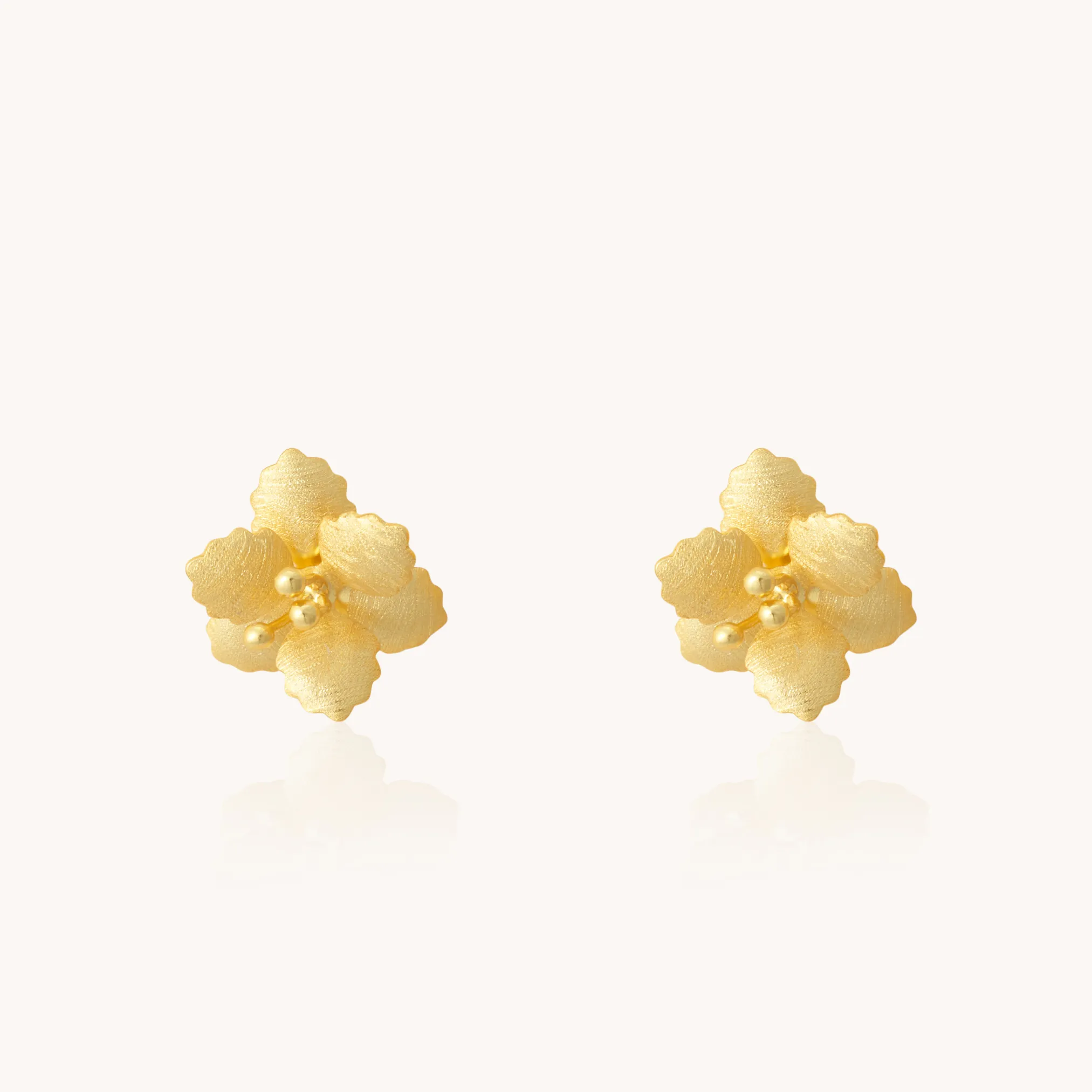 Jasmine Gold Stud earrings W.