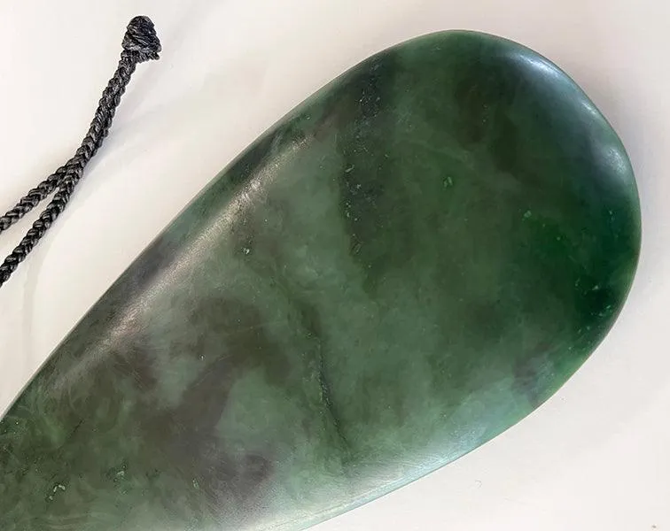 Large and Thick 37cm NZ Greenstone Mere