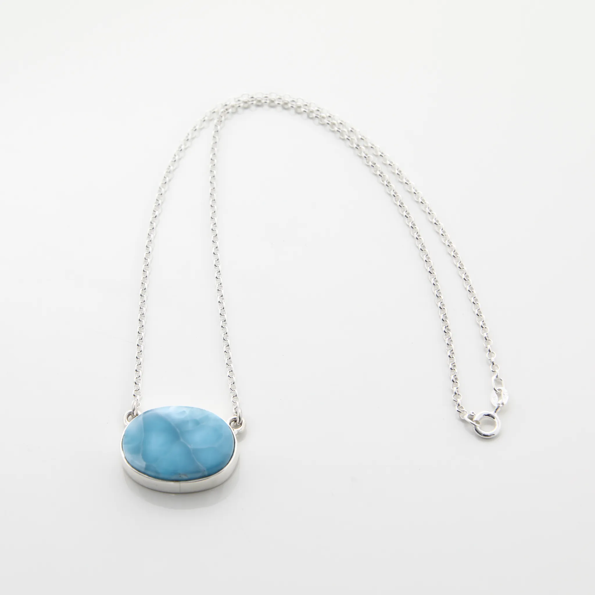 Larimar Oval Necklace