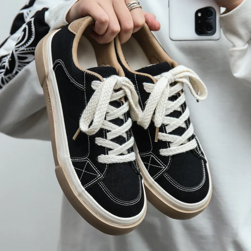 Men Fashion Breathable Canvas Skate Shoes