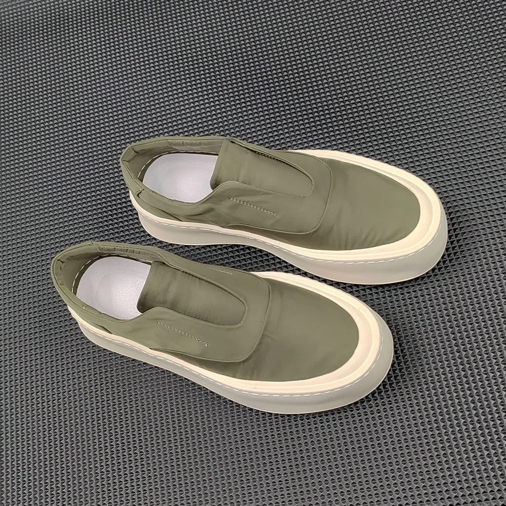 Men Minimalist Breathable Canvas Flat Slip-on Casual Shoes